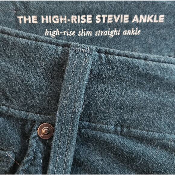 ANTHROPOLOGIE Adriano Goldschmied 25 R Velvet Stevie Pants Straight Slim Ankle - Picture 7 of 13